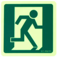EERMPL Running Man Decal Etched